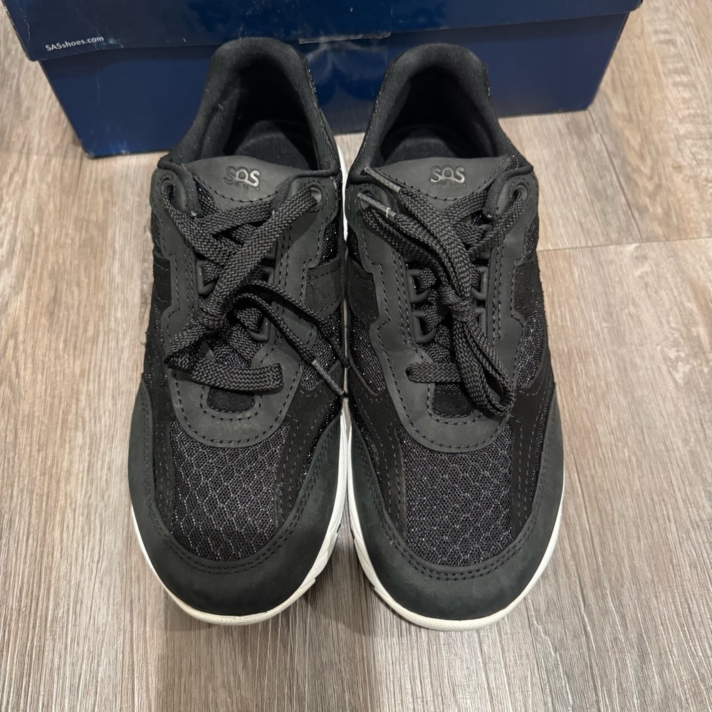 SAS Tour Mesh Nova Black Comfort Walking Sneakers - Picture 3 of 13
